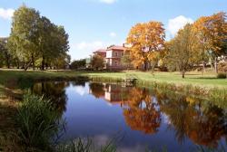 Ludza local history museum with the outdoor department 